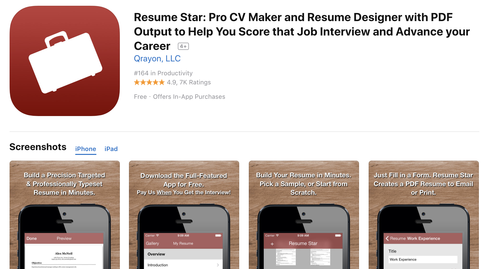 5 best free resume builder apps for iphones ios 2018